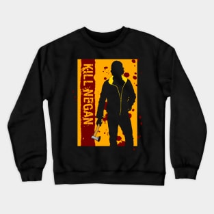 Zombie Killer Action Movie Mashup Gift For Zombie Fans Crewneck Sweatshirt